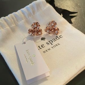 Never worn Kate Spade Shine On flower cluster earrings